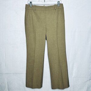 Talbots Womens Light Brown Mid-Rise Wide-Leg Dress Pants Size 6 (30x28) Stretch